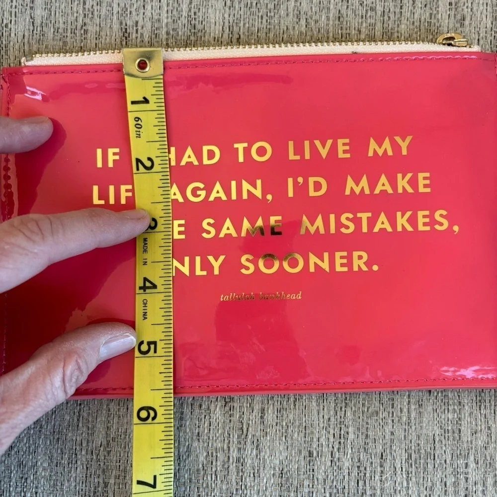 Kate Spade‎ Zipper Pouch With Tallulah Bankhead Quote - Picture 6 of 7
